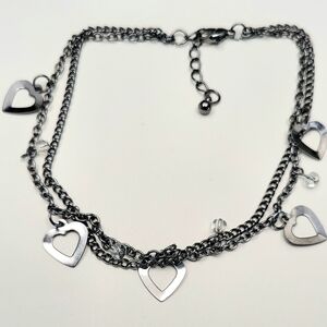 Silver Heart Charm Necklace